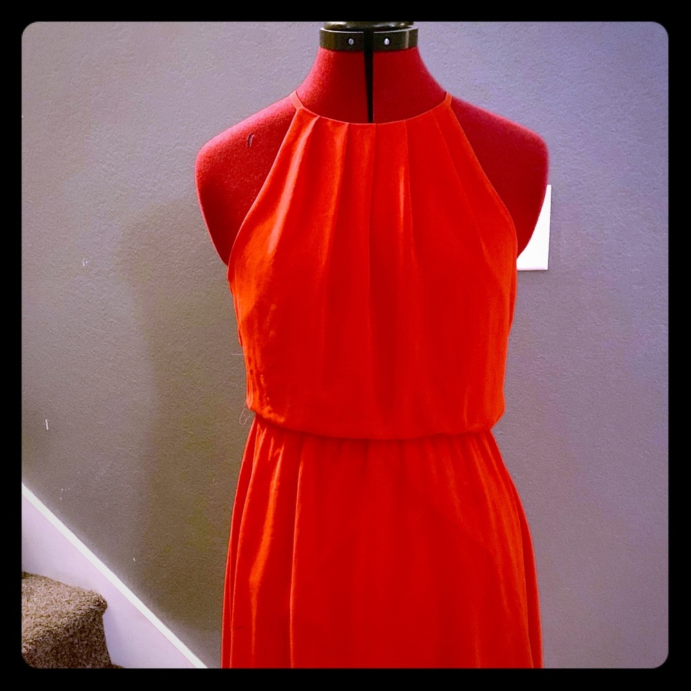 Lush Coral Orange Dress